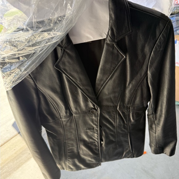 Wilsons Leather Jackets & Blazers - Vintage Wilsons Black Leather Motorcycle Jacket women Classic Moto Biker Coat